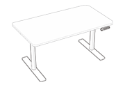 drawing of standing desk-M10-23D
